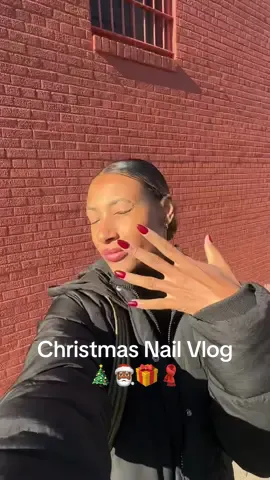 Ended up with the perfect christmas red #rednails #christmasnails #holidaynails #tistheseason 