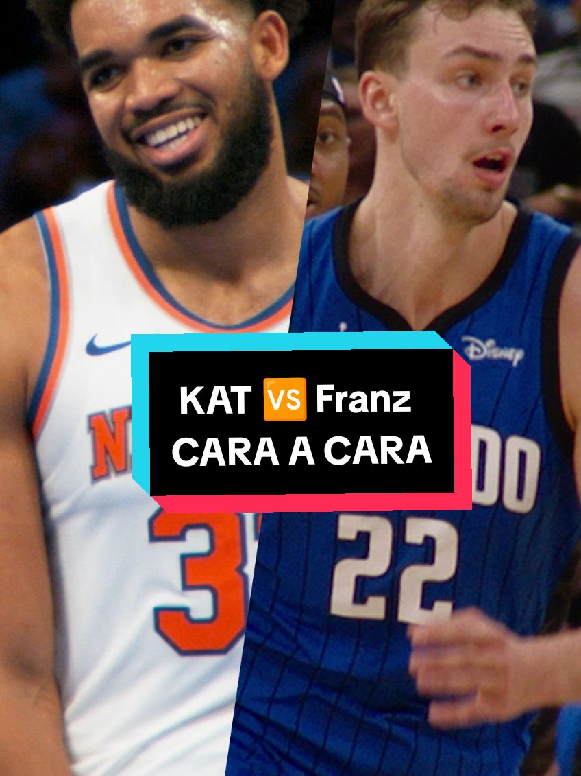 KAT y Franz Wagner CARA A CARA 😤 #NBA #duelo #basketball #nyknicks 