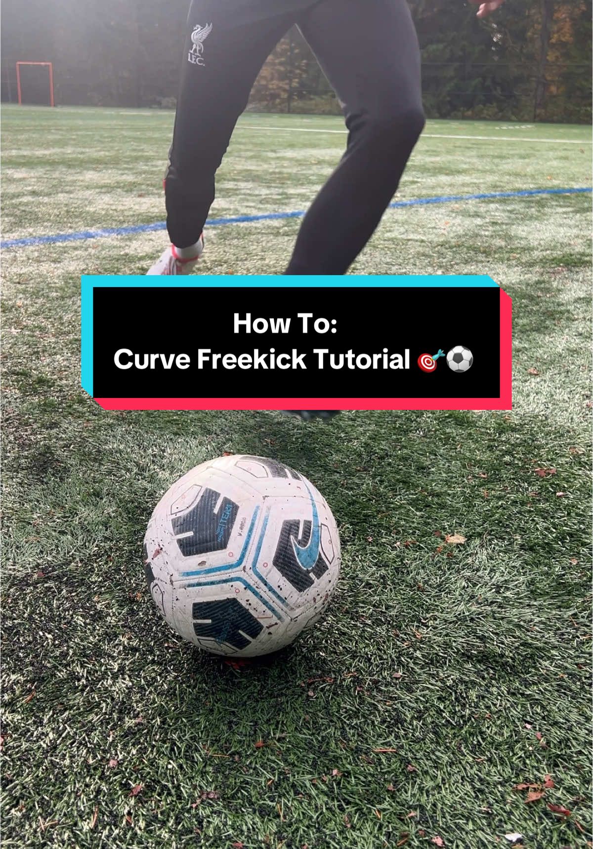 How To: Curve Freekick Tutorial 🎯⚽️ #satisfying #foryoupage #fyp #Soccer #football #futbol #footballtiktok 