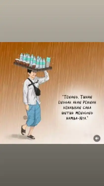 ya Allah semoga menjadi keberkahan dan kesuksesan untuk usahanya dari jualan Es teh manis,, seperti orang nya yang manis dan semangat untuk menafkahi keluarganya  😊😊