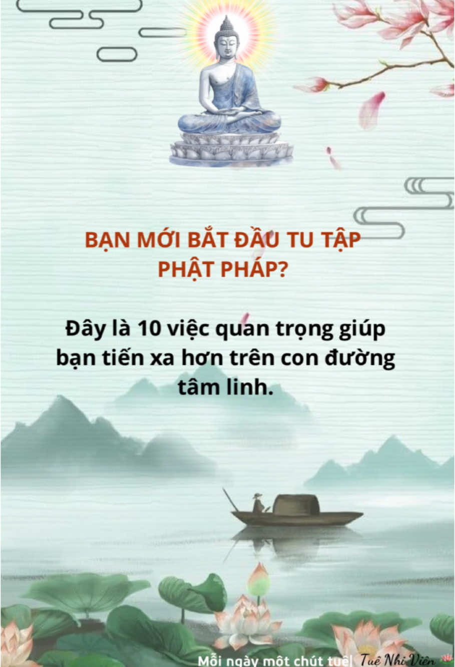 Top 10 việc làm cho người mới tu tập Phật Pháp 🪷 #tamlinh#giacngo#thien#anlac#tutam#tuenhivien#phatphap#vothuong#moingaymotchuttue