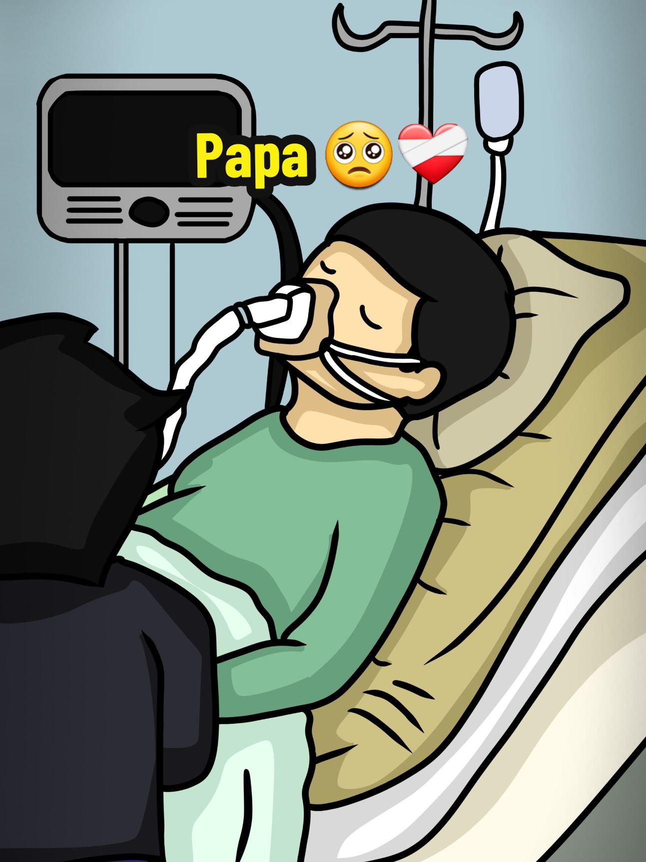 Papa❤️‍🩹🥺  #papa #loveyoupapa #papalove #missyoupapa #fatherlove #vuralvideos #relatable #10millionviews #cartoonvideo #foryoupagee #emotionalvideo 