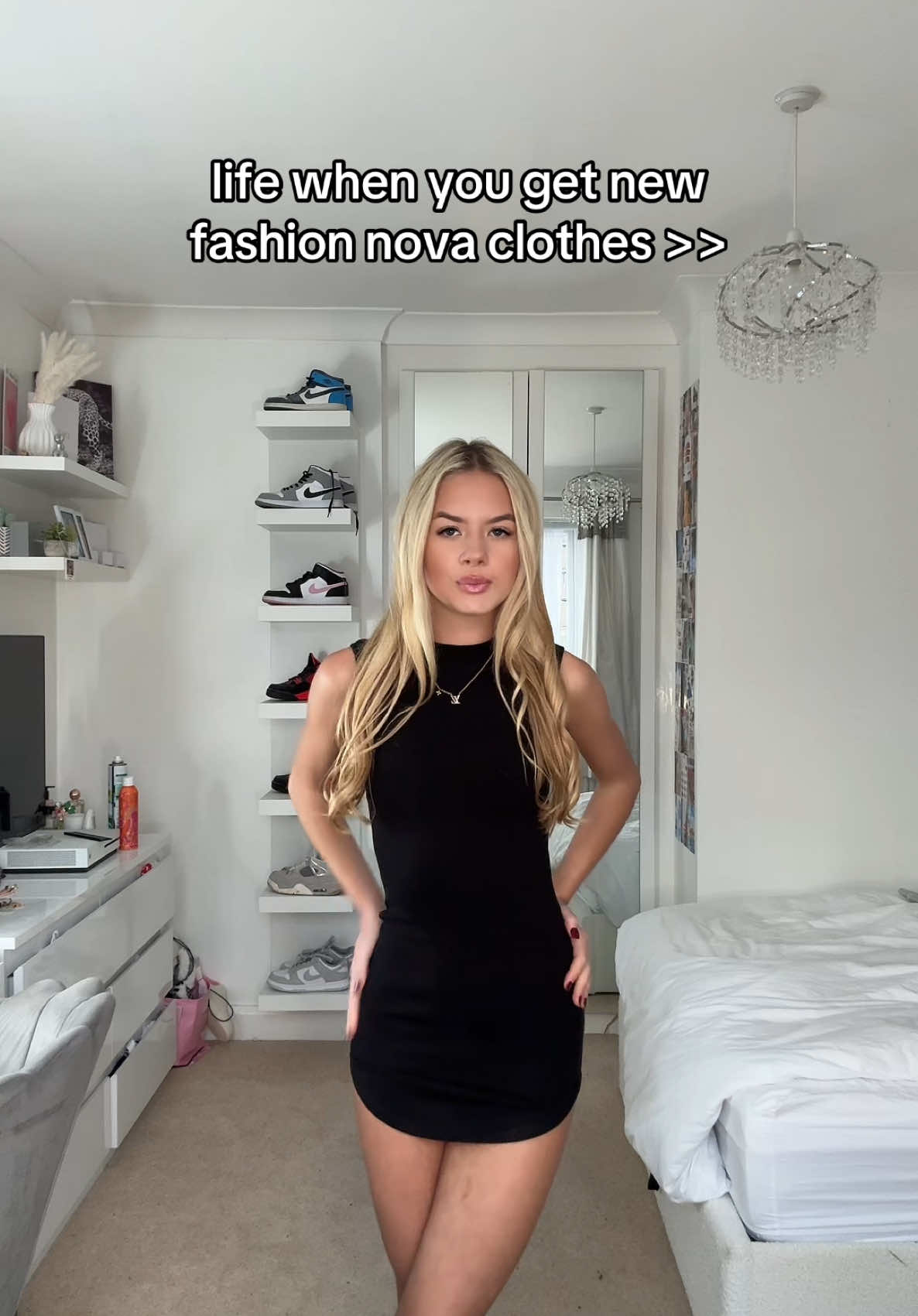 @FashionNova CYBER MONDAY 50-99% Off Absolutely EVERYTHING!! HURRY, this is the best deal Ive seen! outfit info- 1) Maddison Snatched Dress - Black 2) Graffiti Girl Denim Skirt Set - Grey & Kiki Cropped Top - Black #fyp #haul #dresses #fashionnova 