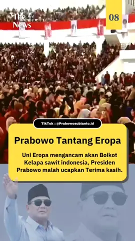Presiden Indonesia tidak takut dengan Boikot Eropa, apa lagi kepada para Koruptor #prabowosubianto #tangkapkoruptor 