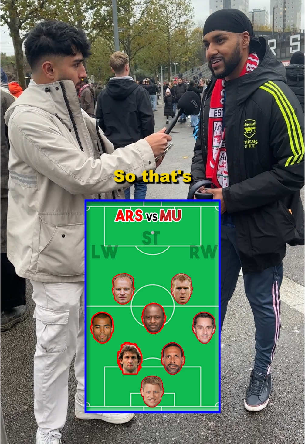 Arsenal vs Man United all time XI 👀 #fyp #arsenal #manutd #footballtiktok 