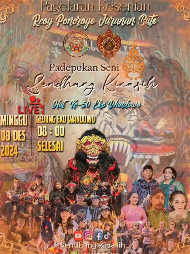 Memperingati HUT Paguyuban Kesenian Eko Wandowo yang ke-50 tahun Jangan lupa catat tanggal mainnya 😊 Datang & Saksikan ❤ #jawa #sulawesitengah #kotapalu #fyp #jarananbuto👹 #reogponorogo #gamelan #seni #budaya #sulteng @asih abd rahman @PAK E @Lilis 07 @suro @Arif ceper @tatagwaruju @Yahya_0022 @Indyy @davidbima22 @diyutriwijayanti12 @meylinlusia_ @yudhakaryo58 @luw4k.4frika @masdeny_setiawan @decosodron @fandi_kendangers @mersyana_ @retnoalatta @ratt221 @anggunwijayanti03 @kiwtaxxx__ @widi.sukma5 @muhammad.fadhil011 @masdani882 @idodiirawan7671 @mbah.doelkim98 @galangprabu22 @kelelawar_11 