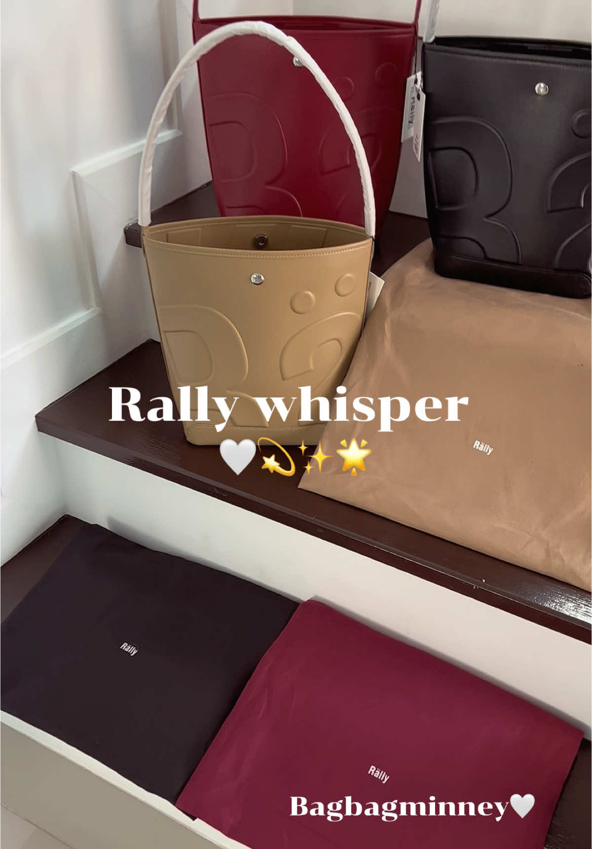 New rally 🖤🤍❤️🤎 #rallywhisper #กดสั้งของในตระกร้าเลยจร้าา #นายหน้าtiktokshop #กระเป๋าสะพายข้าง #กระเป๋าผู้หญิง #กระเป๋าrally 