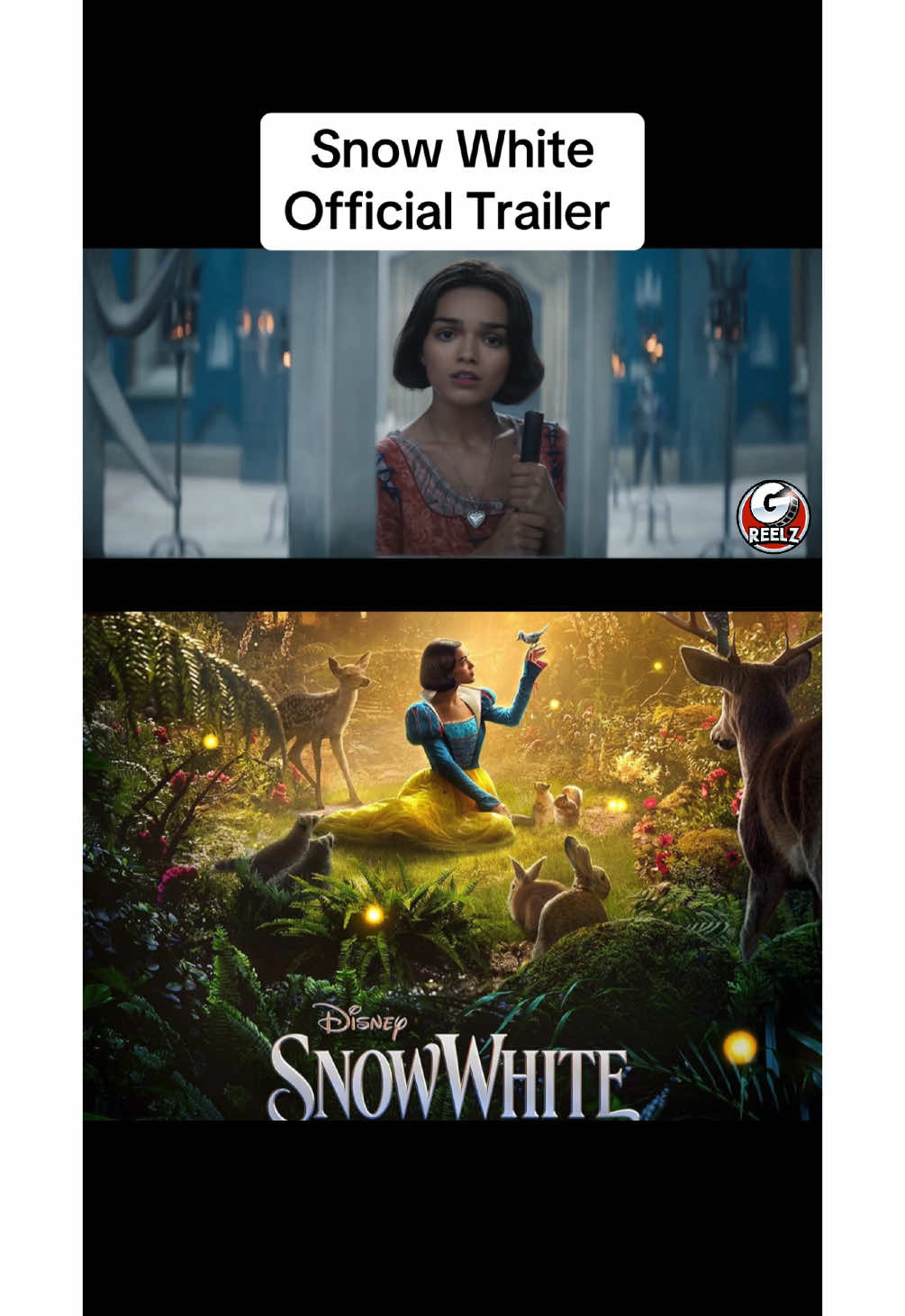 Check out the first trailer for Snow White, a musical fantasy film directed by Marc Webb from a screenplay by Greta Gerwig and Erin Cressida Wilson. . . The film serves as a Live-action adaptation of the 1937 Disney animated film ‘Snow White and the Seven Dwarfs’. The plot should be similar which, after being Exiled into the dangerous forest by her wicked stepmother, a princess is rescued by seven dwarf miners who make her part of their household. The film stars Rachel Zegler as Snow White and Gal Gadot as the Evil Queen. . . Did you like the trailer? Sound off! Snow White hits screens on March 21, 2025. #snowwhite #snowwhiteandthesevendwarfs #rachelzegler #galgadot #disney #disneymovie #liveaction #officialtrailer #movietrailer #comingsoon #cinephile #cinephiles #cinephilecommunity #filmcommunity #popculture #movieaddict #movielover #movielife #filmbuff #moviebuff #filmjunkie #filmnerd #filmgeek #moviegeek #cinema 