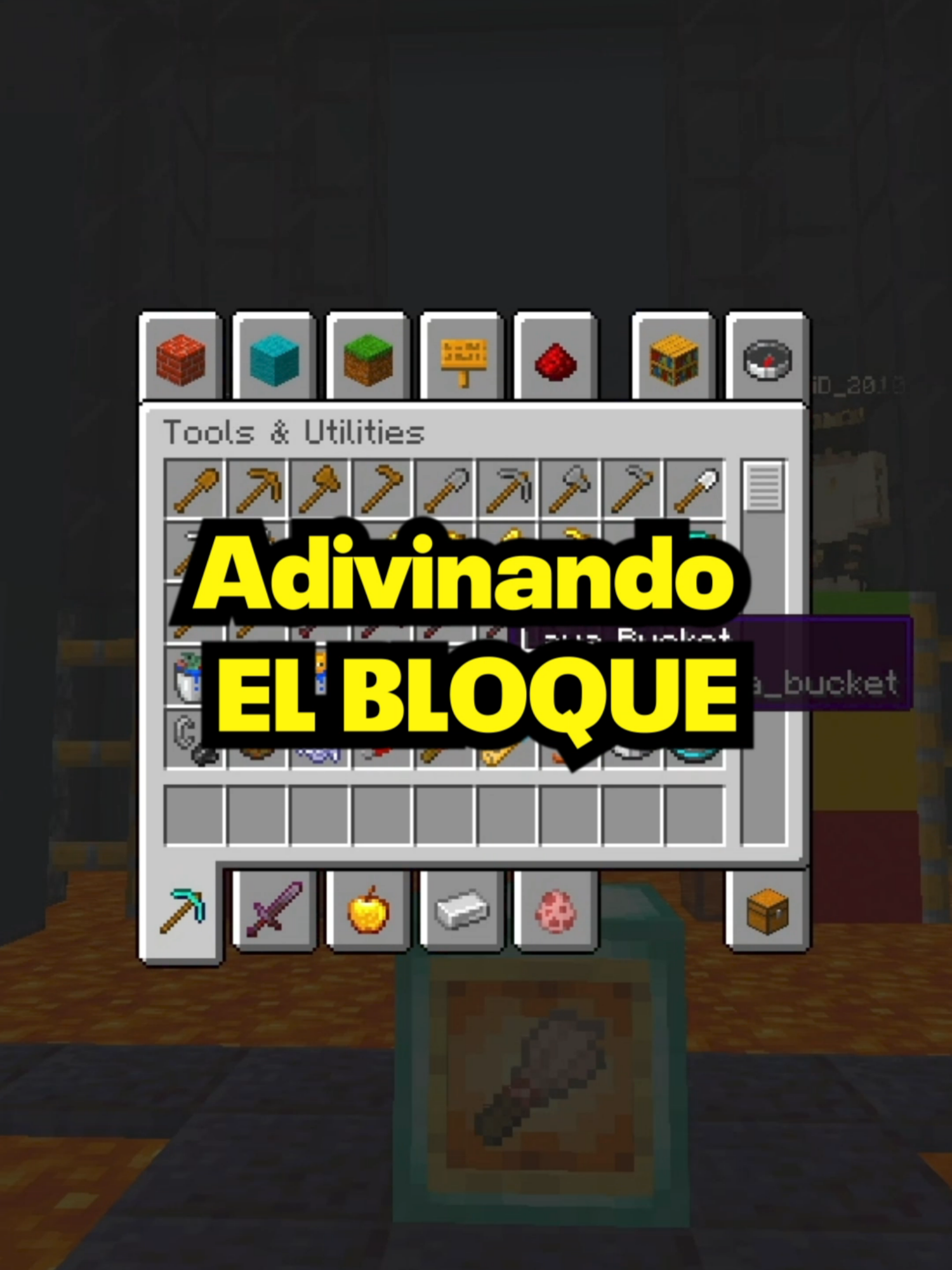 Adivina el bloque de Minecraft @santid_2010 @ElGranEmperador #Minecraft #shorts #minecraftshorts