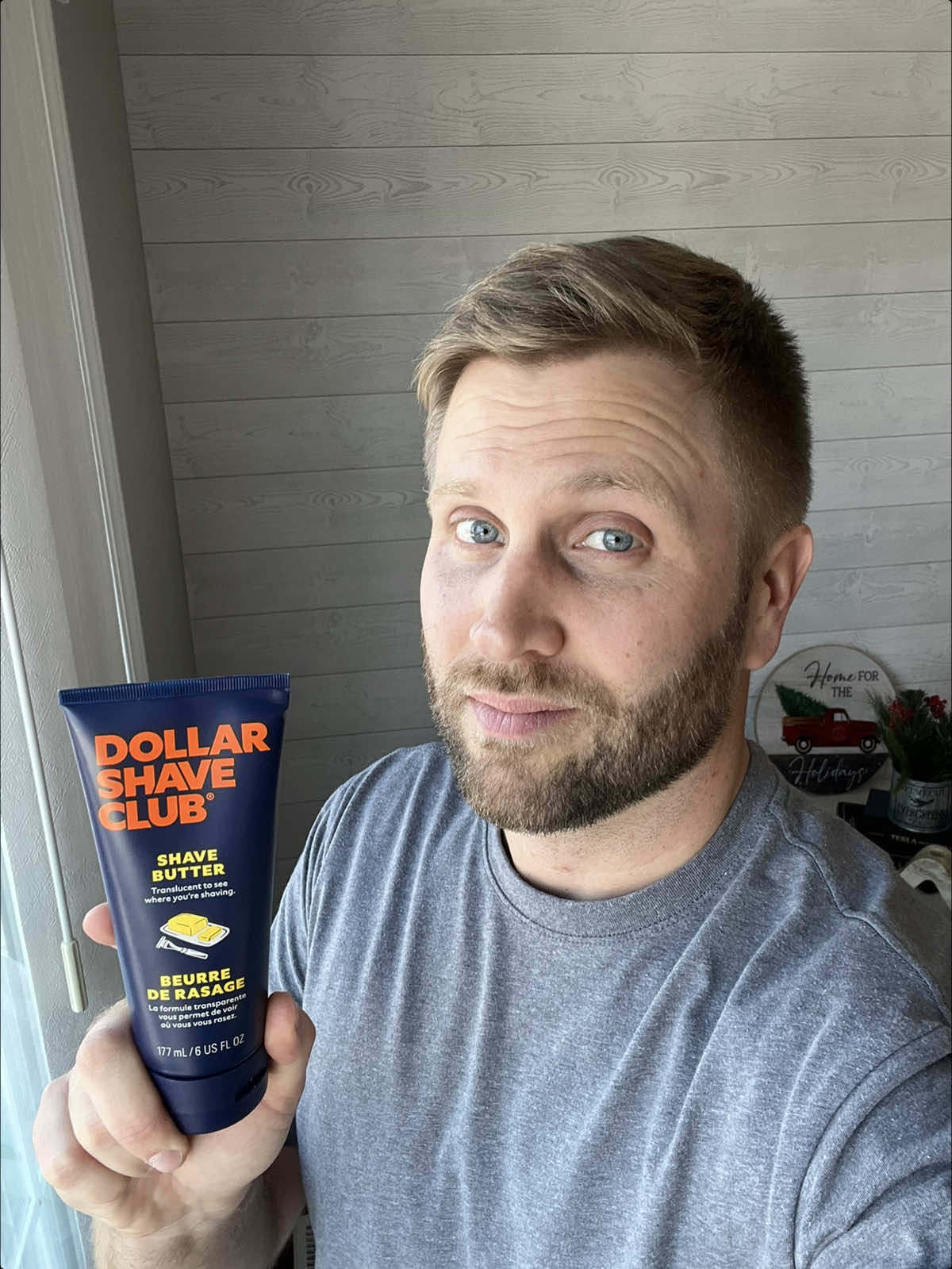 Check out this translucent shave butter from @Dollar Shave Club #creatorsearchinsights #mensshaving #shaveroutine 