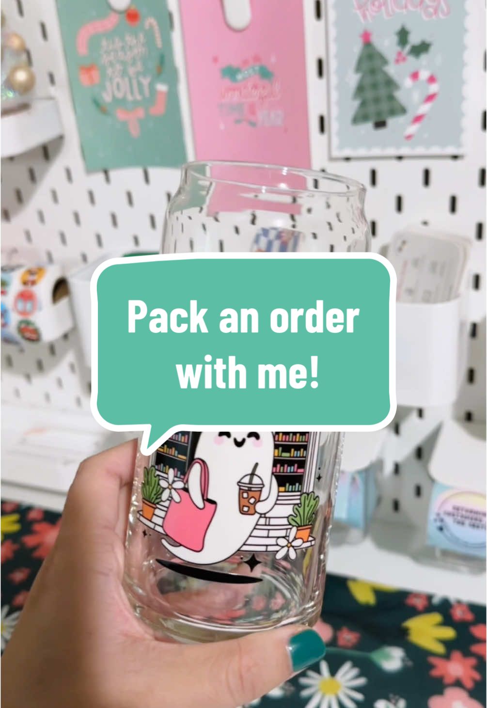 Amanda’s cute bookish ghosts order! 👻📚 #packingorders #asmr #orderpackingasmr #asmrsounds #orderpacking #smallbusinesspackaging #asmrpackaging #bookishgifts #cutecups #letspackanorder #packanorderwithme 