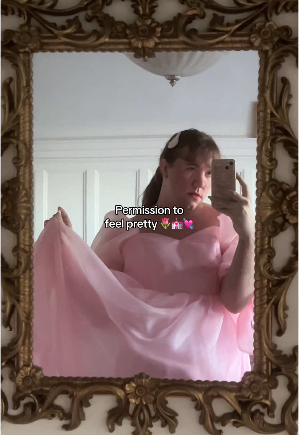 A lil bit of me in my Crystal Serenity dress 💒 what do you think?  #queertiktok #nonbinaryfashion #enbyfashion #transfemme #femmetok #enbytok #femmesoftiktok #queersoftiktok #fashiondesigner  