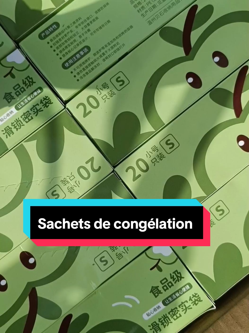 3 paquets de sachets de congélation Taille L (10) Taille M (15) Taille S (20)  #shamomarket #ustensilescuisine #benintiktok🇧🇯 #sachetcongelation #conservation #refrigerateur #rangement  #CapCut 