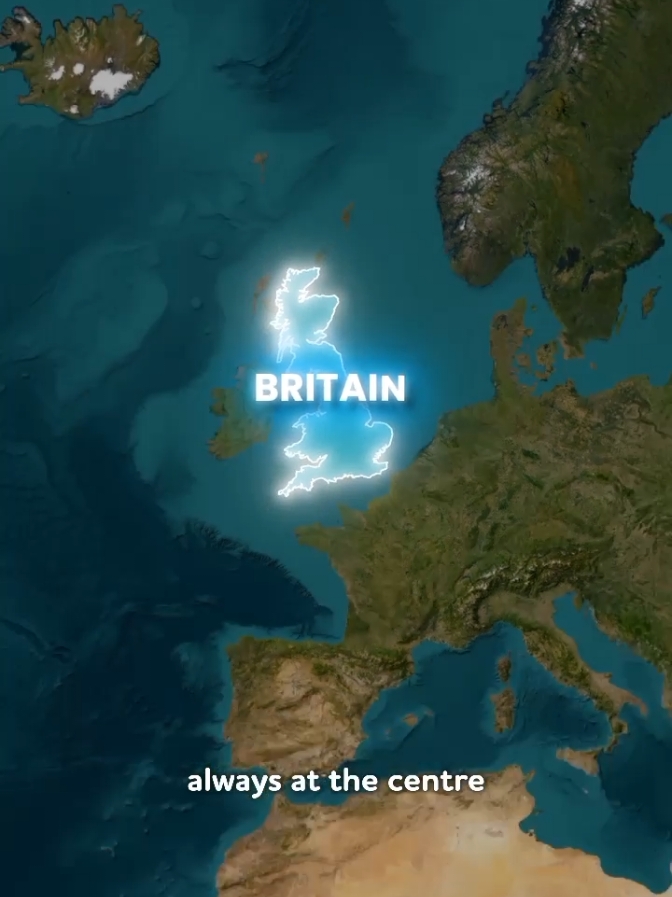 Why Maps Put Europe in the Center 🌍 But Ignore New Zealand 🗺️ #europe #usa #britain #map #mapping #geography #learn #learning #history #reel #reels #newzealand #australia #countries 