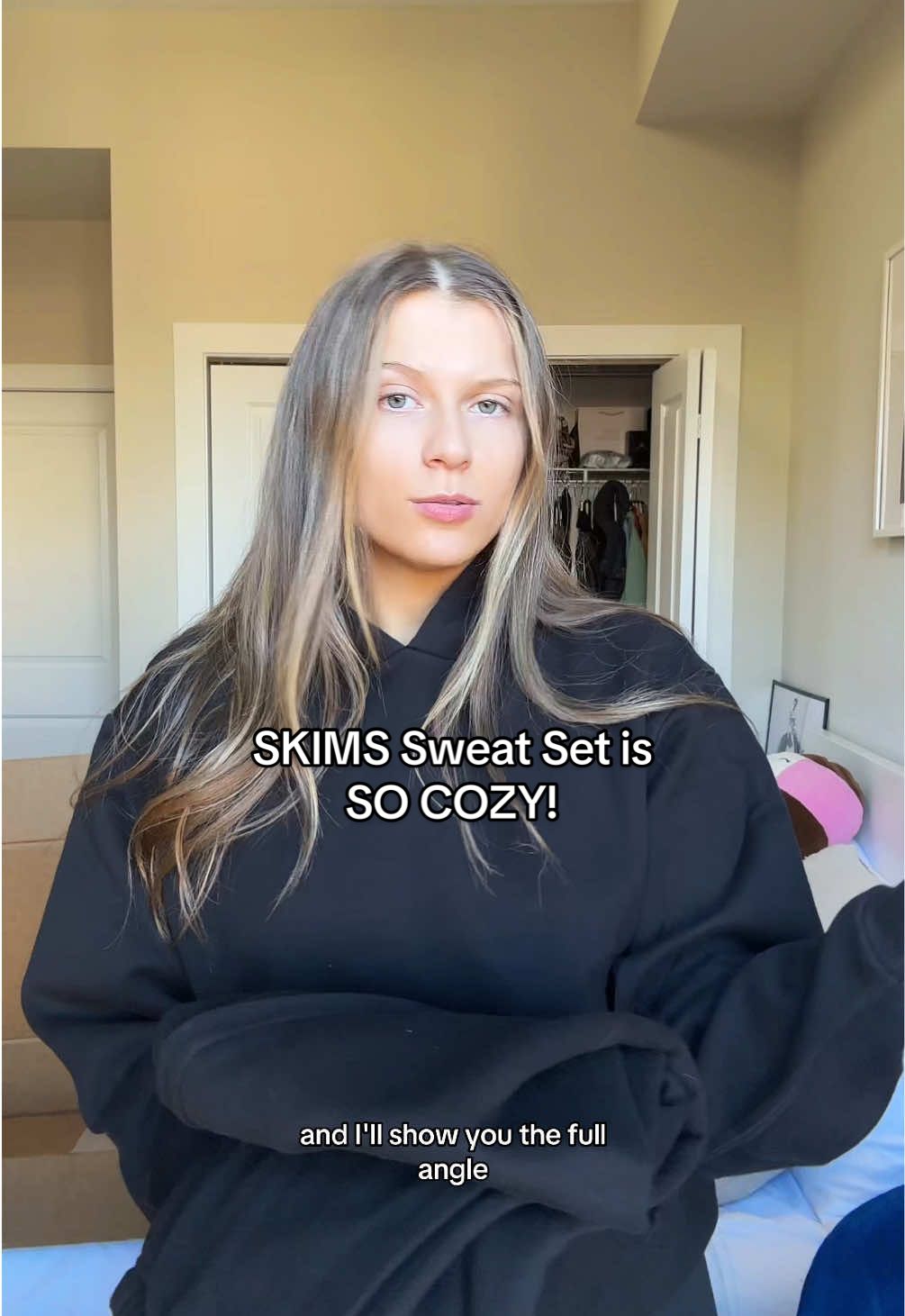 Mini Skims Black Friday Haul! New comfy black sweat set! #skims #skimsreview #skimshaul #skimstryon #kimkardashian #khloekardashian @SKIMS 