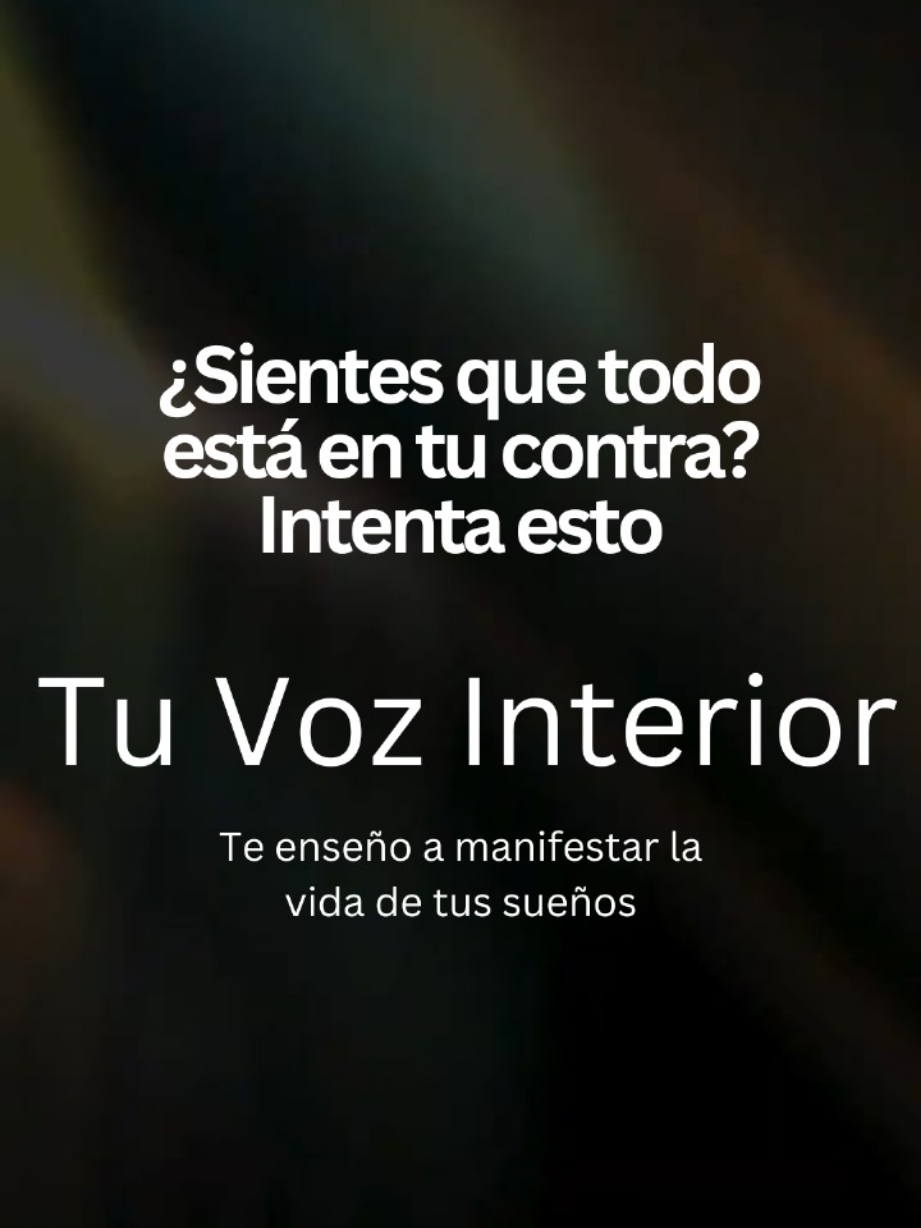 ¿Sientes que todo está en tu contra? Realiza este ejercicio.  👤: Tu voz Interior  #afirmaciones #espiritualidad #vibracion #metafisica #energia #manifestacion #tuvozinterior 