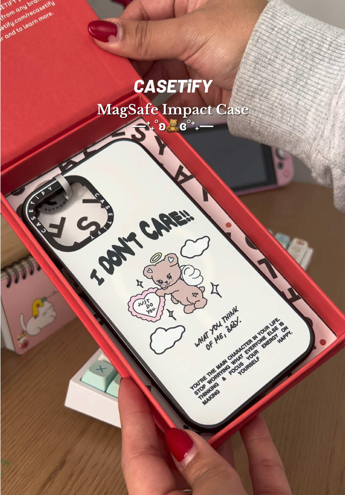 My phone needed a refresher and im obsessed ✨🧸🎀🩷☁️✨  Don’t miss out! @CASETiFY US SHOP #tiktokshopblackfriday ————————————————Don’t miss CASETiFY’s biggest Black Friday deal! Grab your MagSafe Impact Case now and get 20% off (Sonny Angel series excluded)—stock is limited, so hurry and tap the link in the bottom left to snag yours before it’s gone! #casetify #iphonecase #casetifyhaul #iphone #cutecase #kawaiiaesthetic #pink #coquette #coquetteaesthetic #shoppinghaul #christmasgiftideas 