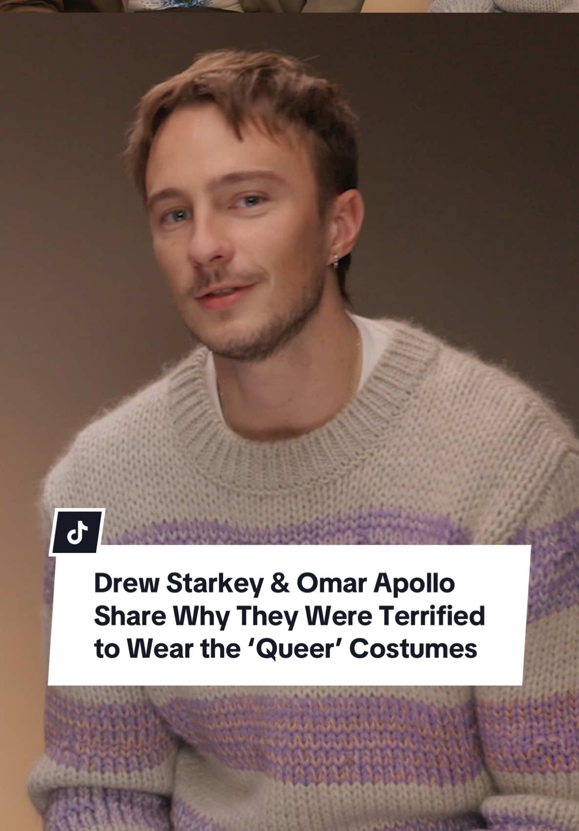 Was there a psychological strategy behind #LucaGuadagnino and #JonathanAnderson scaring #DrewStarkey and @Omar Apollo with one-of-a-kind costumes they couldn’t afford to wreck for #Queer? #OmarApollo 