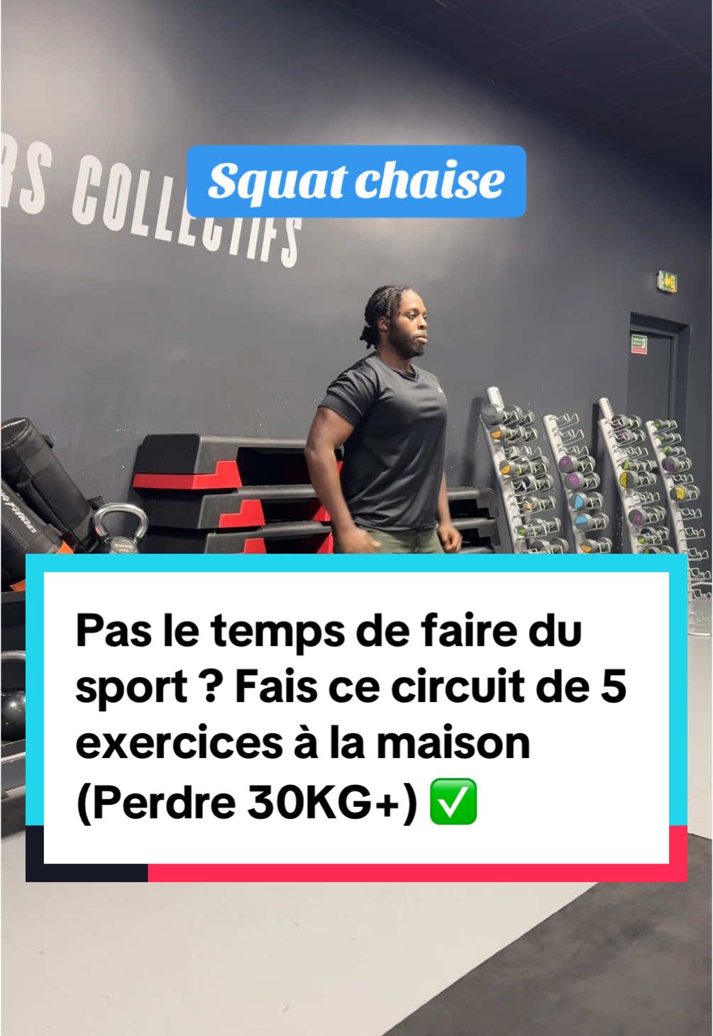 Pas le temps de faire du sport ? Fais ce circuit de 5 exercices à la maison (Perdre 30KG+) ✅ #hiitdebutant #sportsansmateriel #sportsansimpact #objectifpertedepoids2025 #soninho7 