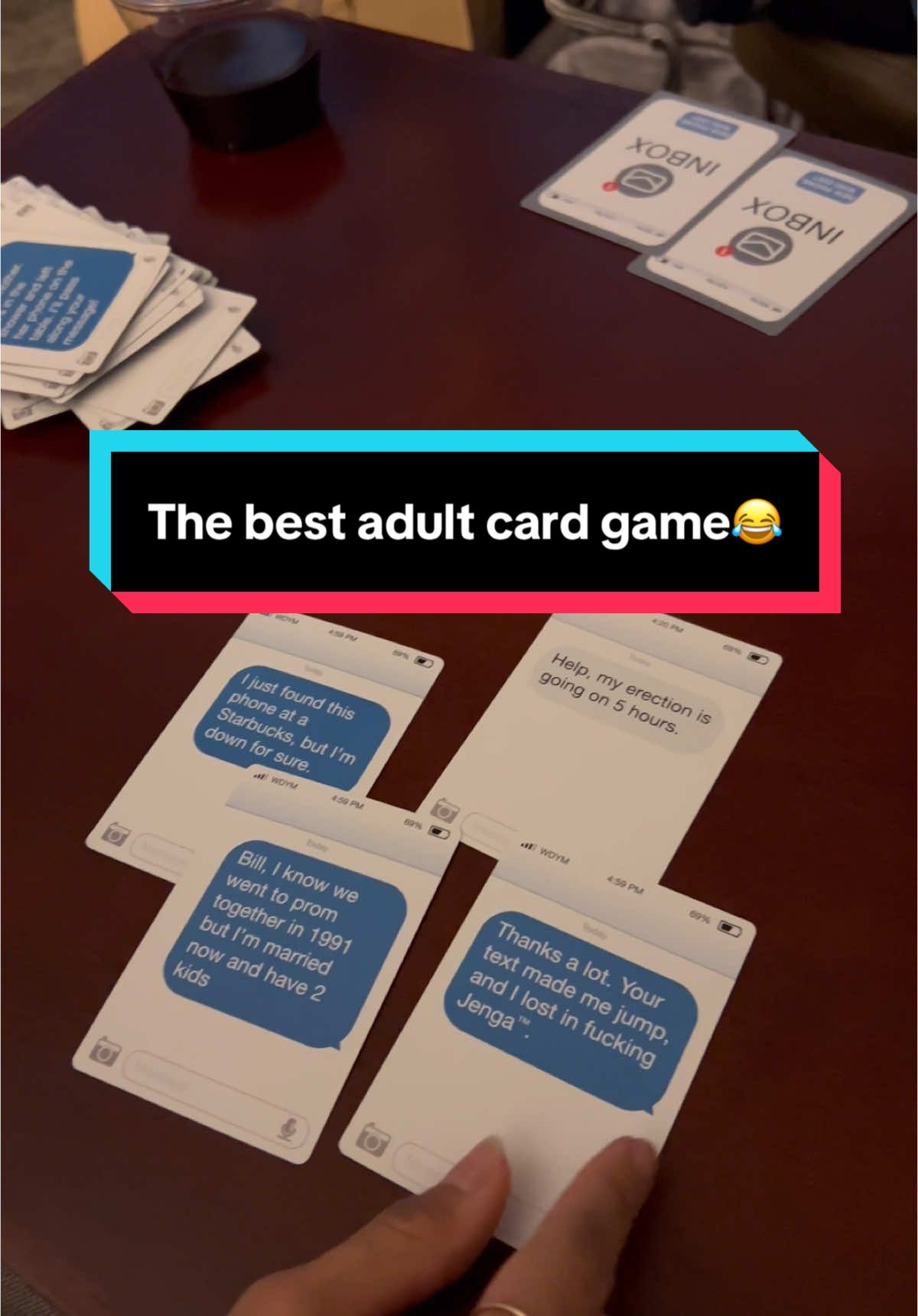 So funny, we played for hours😂 #newphonewhodis #adultcardgames #funny #partygames 