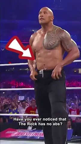 Oh Jesus!The reason why The Rock doesn't have perfect abs is so heartbreaking！#fyp #therock #muscle #WWE #abs#dwaynejohnson#hollywood 