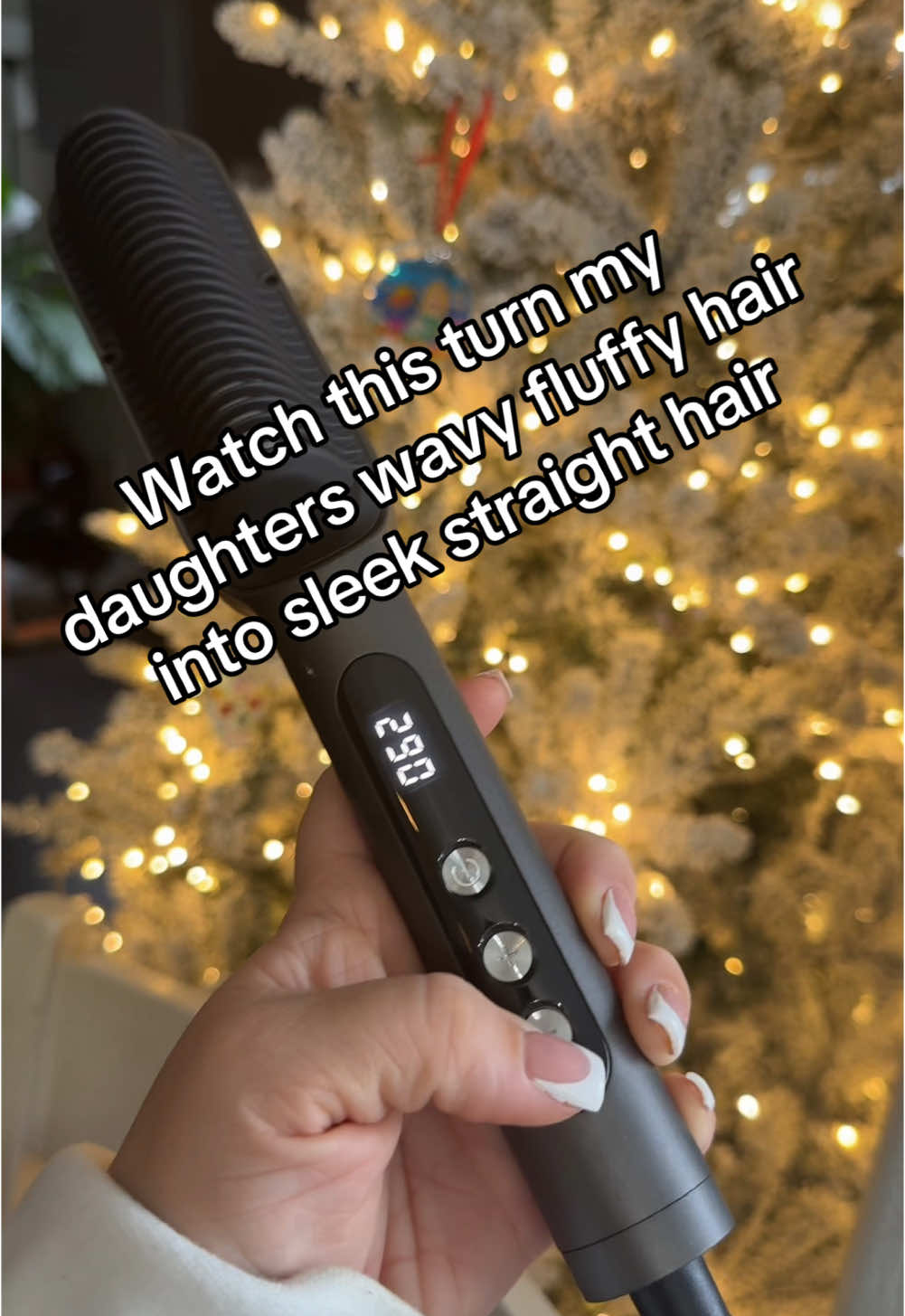 This thing is amazing for straightening hair. It turns my daughter's wavy, fluffy hair into straight and sleek hair. I can do her whole head in under five minutes. It's on a really great sale right now. You are going to love it! #tymo #tymobeauty #tymostraightningcomb #straightener #hairstraightener  