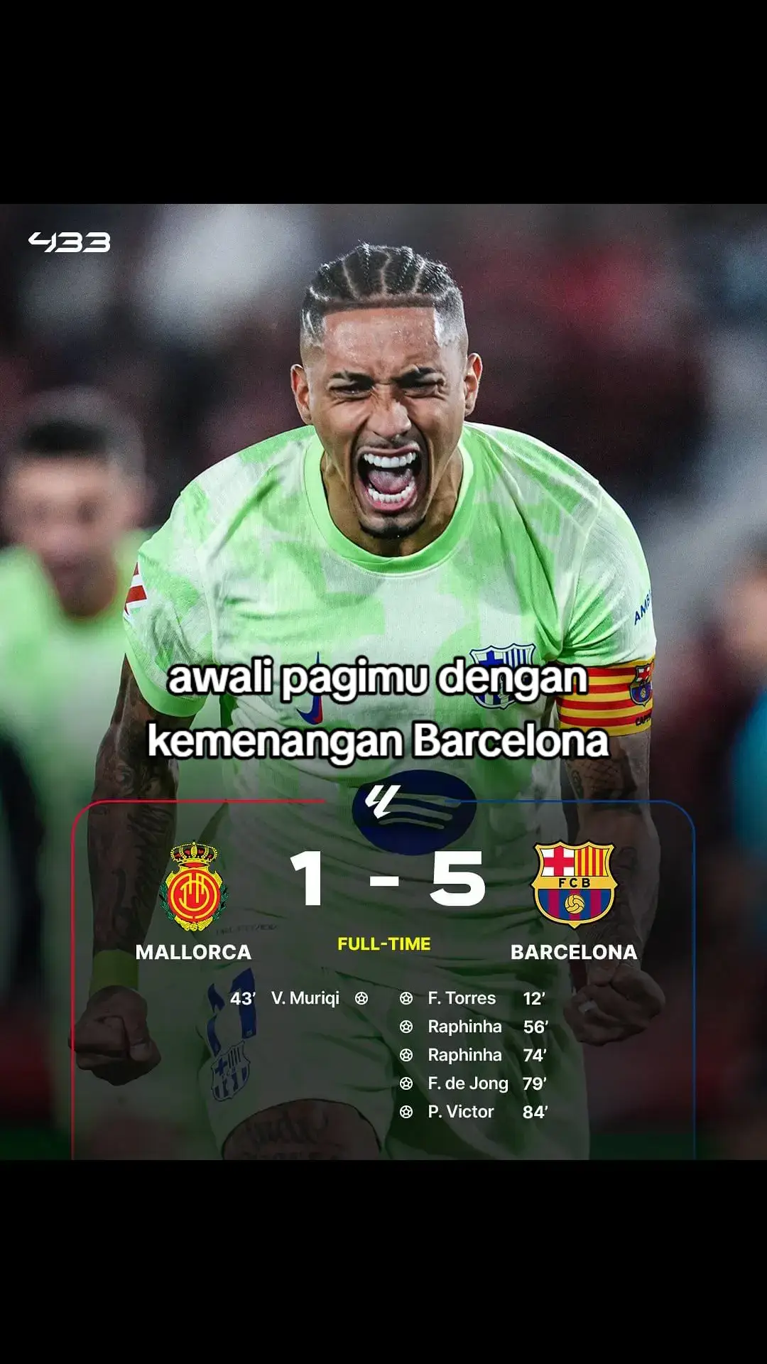 fans Barcelona hari ini fulll senyum #laliga #mallorca #barcelona #fypシ゚ 