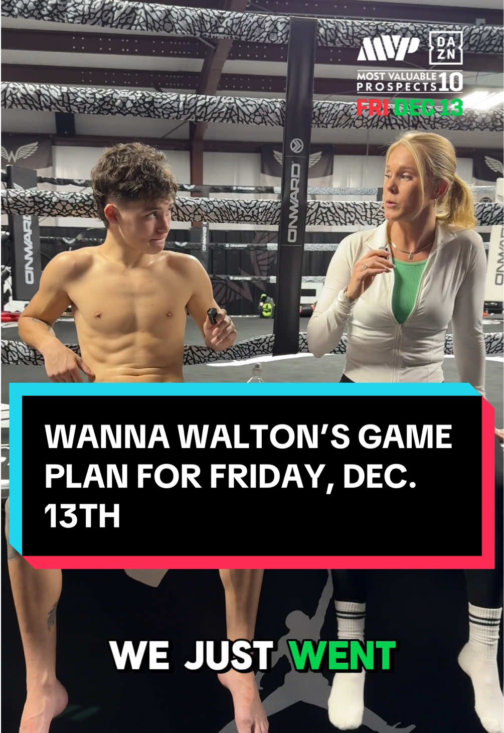 Wanna Walton’s game plan for Friday, December 13th…🥊👀🤐 Tune in LIVE on @daznboxing or join us in person at the @cariberoyaleorlando in Orlando, FL! - #WaltonHanley #Prospects10 Friday, Dec. 13th Caribe Royale - Orlando, FL Live on @daznboxing #WannaWalton #JavonWalton #Wanna #boxing #training 