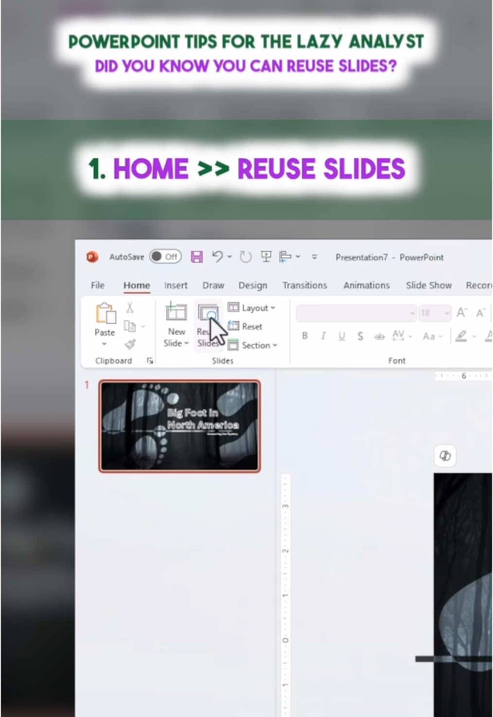 Did you know that you can reuse slides in PowerPoint?