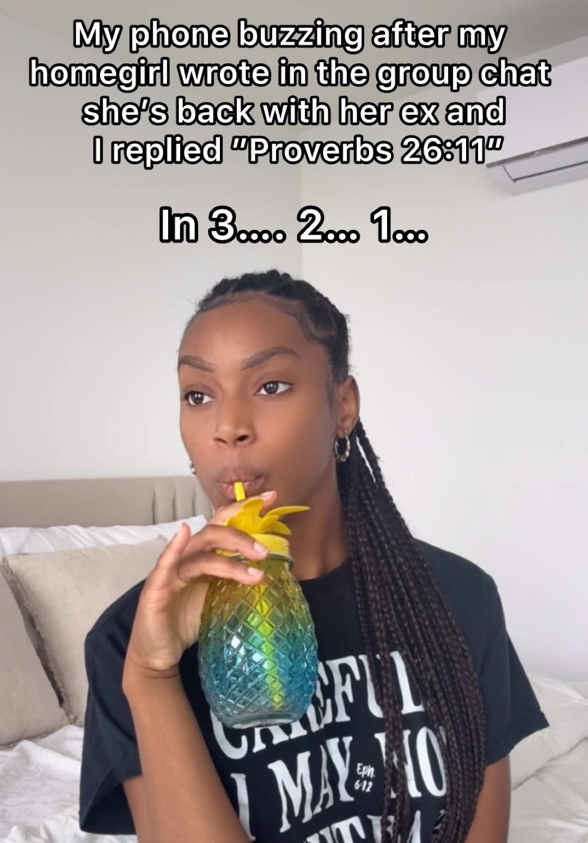 #creatorsearchinsights I’ve decided in 2025 I will no longer be arguing with my homegirls. A simple Proverbs 26:11 text will do 🤷🏾‍♀️ This is your sign to send this video to your girl who ain’t listening 😂😂 Song 🎶: Who Do You Love by Ariel Fitz-Patrick (go stream now! ☺️) #christiandating #couplebreakup #proverbs