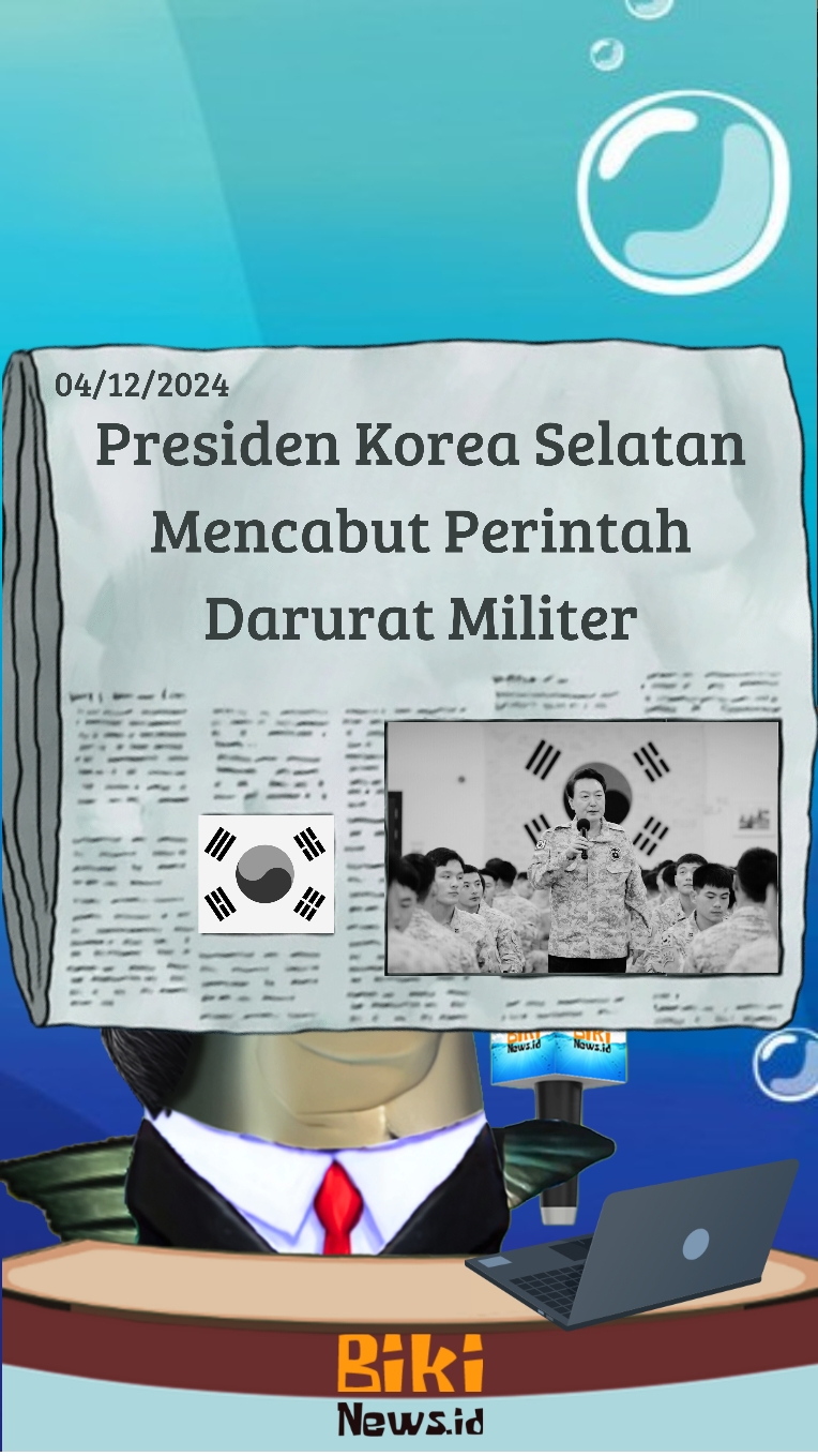 SEOUL — Parlemen Korea Selatan menolak keputusan darurat militer yang diumumkan Presiden Yoon Suk Yeol. Dalam sidang darurat yang digelar larut malam, 190 dari 300 anggota Majelis Nasional sepakat membatalkan keputusan tersebut. Di luar gedung parlemen, ribuan demonstran berkumpul sambil meneriakkan tuntutan pemakzulan Presiden. Tekanan dari parlemen dan publik akhirnya memaksa Presiden Yoon mencabut perintah darurat militer. 📰 Aljazeera 📽️ YTN #Southkorea #koreaselatan #breakingnews #news #berita #viral #bikinewsid