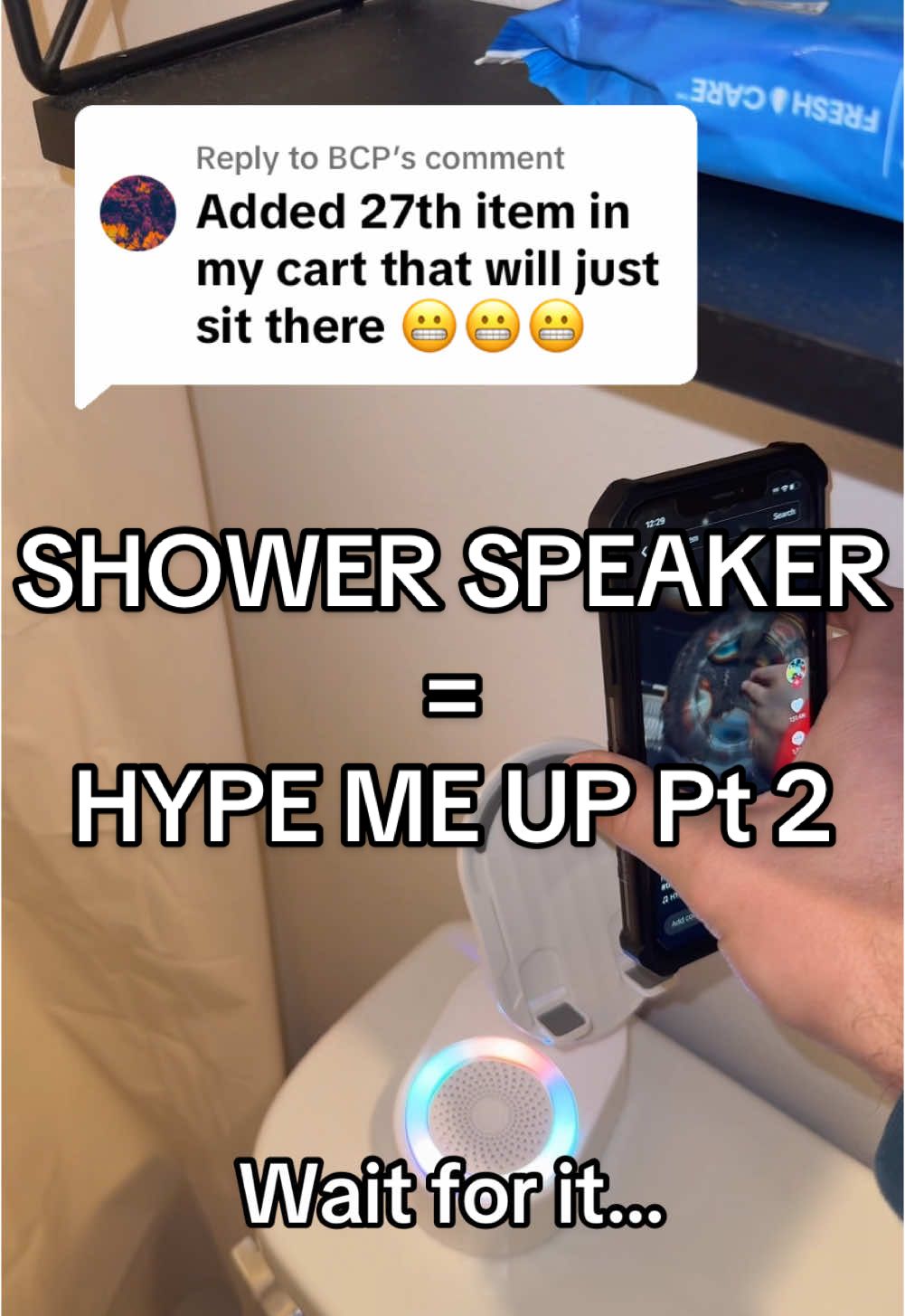 Replying to @BCP Are you not entertained by this shower speaker? HYPE ME UP!🔥🔊 @TruththeBull #hypemeup #amplifiedsounds #speaker #speakerofthefuture #inductionspeaker #tiktokshopblackfriday #tiktokshopcybermonday #viralspeaker 