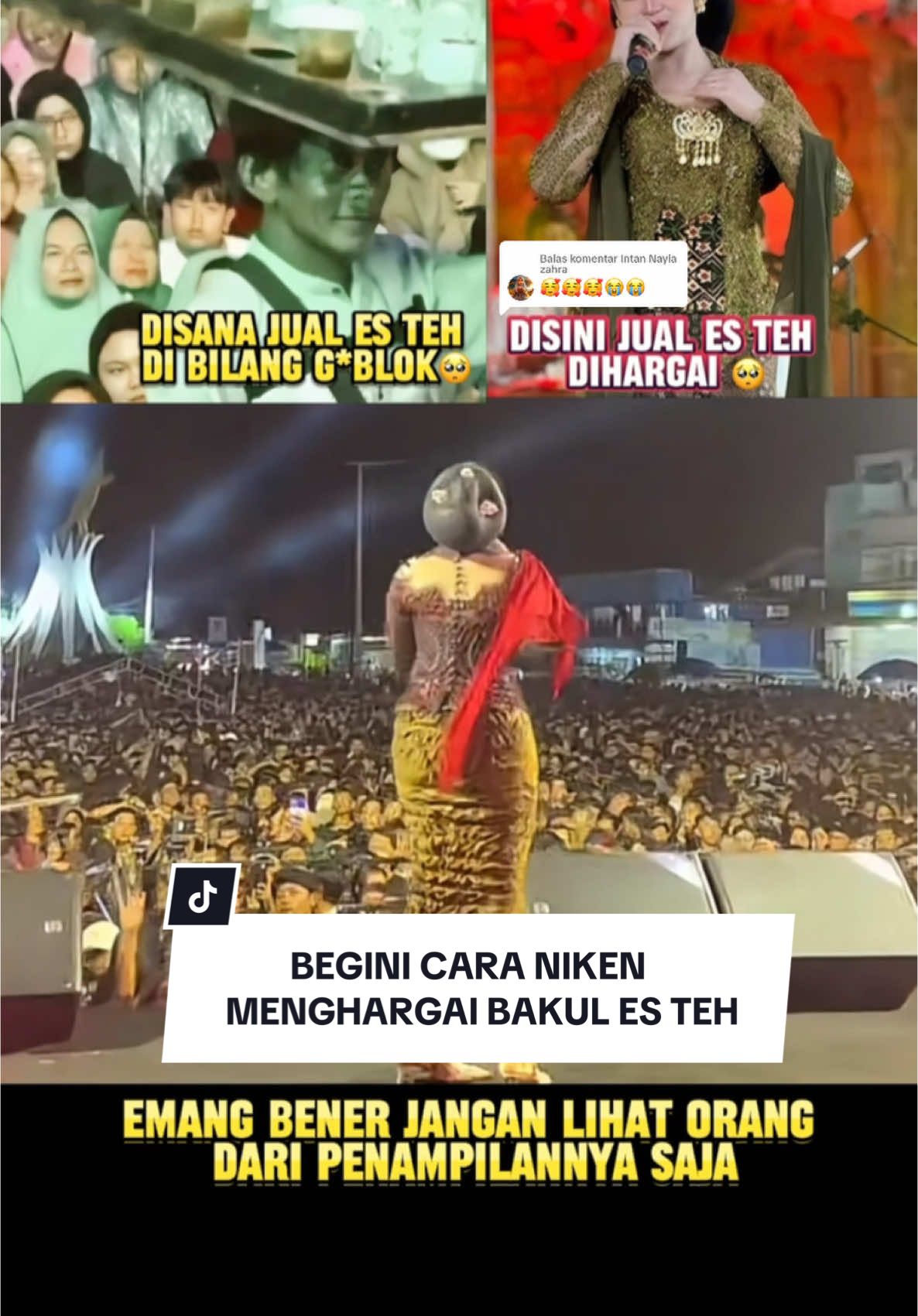 Membalas @Intan Nayla zahra  Ini baru namanya menghargai pedagang kecil yang sedang mencari nafkah 🥺 jadi makin ngefans sama Niken salindry #niken #nikensalindry #bakulesteh #esteh #bapakbapak #estehviral 