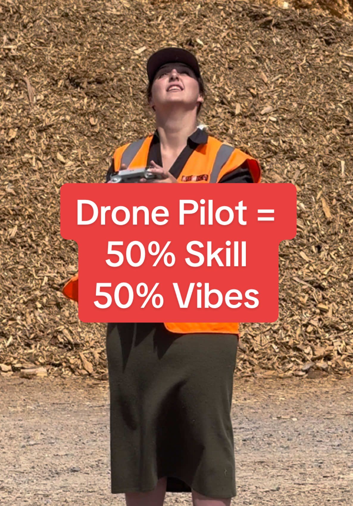 When you finally figure out that one feature and feel like a tech genius... 🍓🚁 #PilotMode #DroneQueen #construction #onset #heavymachinery #caseconstruction #mimico #loader 