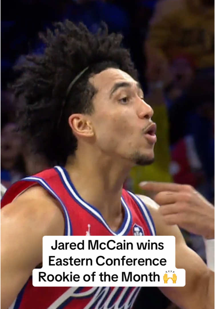 McCain is leading all rookies with 16.0 PPG 🔥 #NBA #basketball #sixers #jaredmccain 