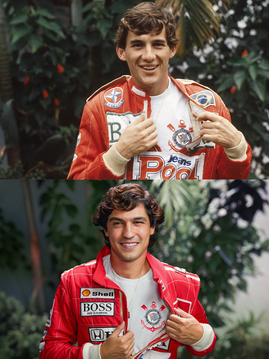 A verdade é que seu coração sempre foi Corinthiano. 🫶 Hoje tem @corinthians ⚽️ #senna #ayrtonsenna #corinthians #timao #futebol #tiktokmefezassistir #Netflix #netflixbrasil #serie #formula1 📸: Sergio Berezovsky/Reprodução/Placar/Abril Comunicações S.A