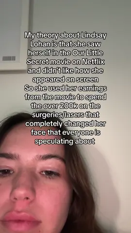 The thing is I would do the exact same if I were her and she looks amazing #lindsaylohan #ourlittlesecret #netflix 