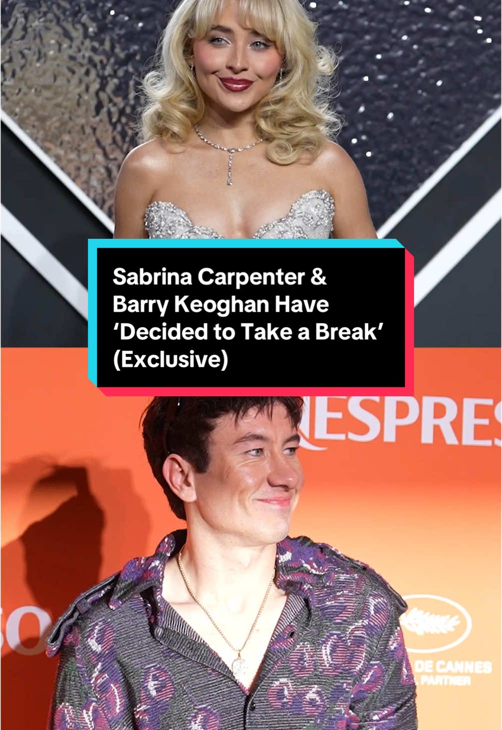 #SabrinaCarpenter and #BarryKeoghan have gone their separate ways. Read more at the link in our bio. #ShortnSweet #PleasePleasePlease 