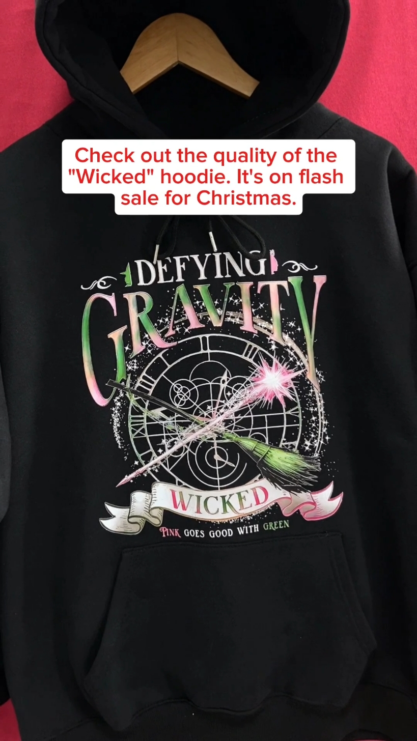 It deserves 10/10 points 🤩 #wicked #wickedthemusical #wickedmovie #wickedarianagrande #wickedwitch #wickedfans #wickedshit #hoodie #hoodieseason #xmas #christmas #2024 #viralhoodie #viralvideo