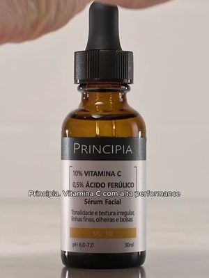 Vitamina C da Principia! Alta eficácia contra linhas finas, textura irregular e hiperpigmentação