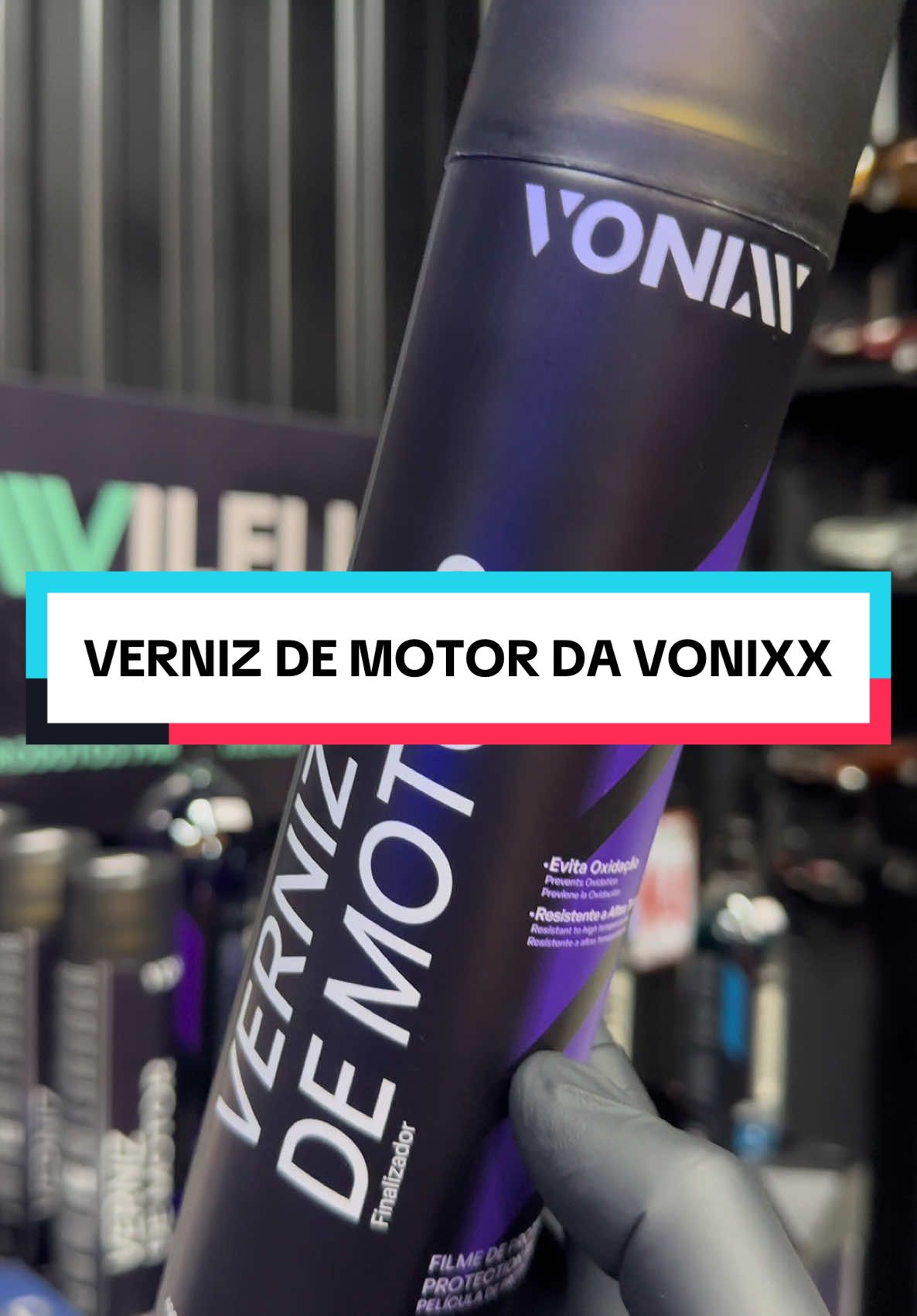 Verniz de motor em aerosol da Vonixx. Facil aplicação!  #esteticaautomotiva #detailing #limpezaautomotiva #foryo #vonixx #vintex #evox 