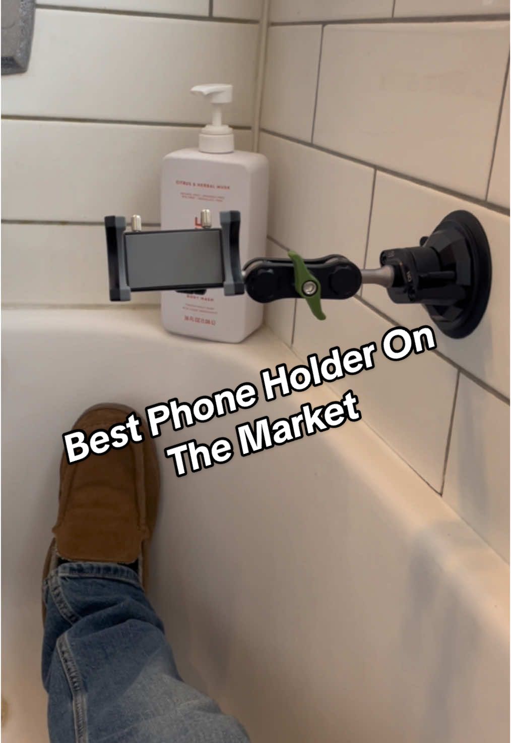 No phone holders even come close to this one! #magicjohn #phoneholder #phonemount #truckdriver #truckersoftiktok #bubblebath 