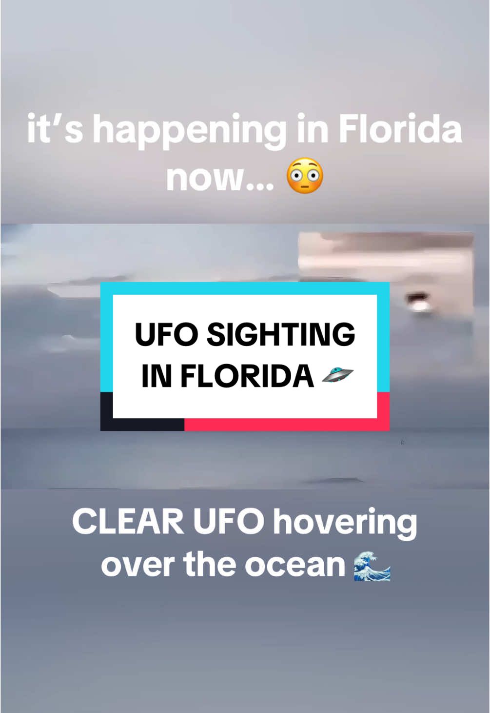 Clear UFO hovering over Florida! 🛸 #uap #ufo #florida #uapnews #uaptiktok #ufosky #ufosighting 