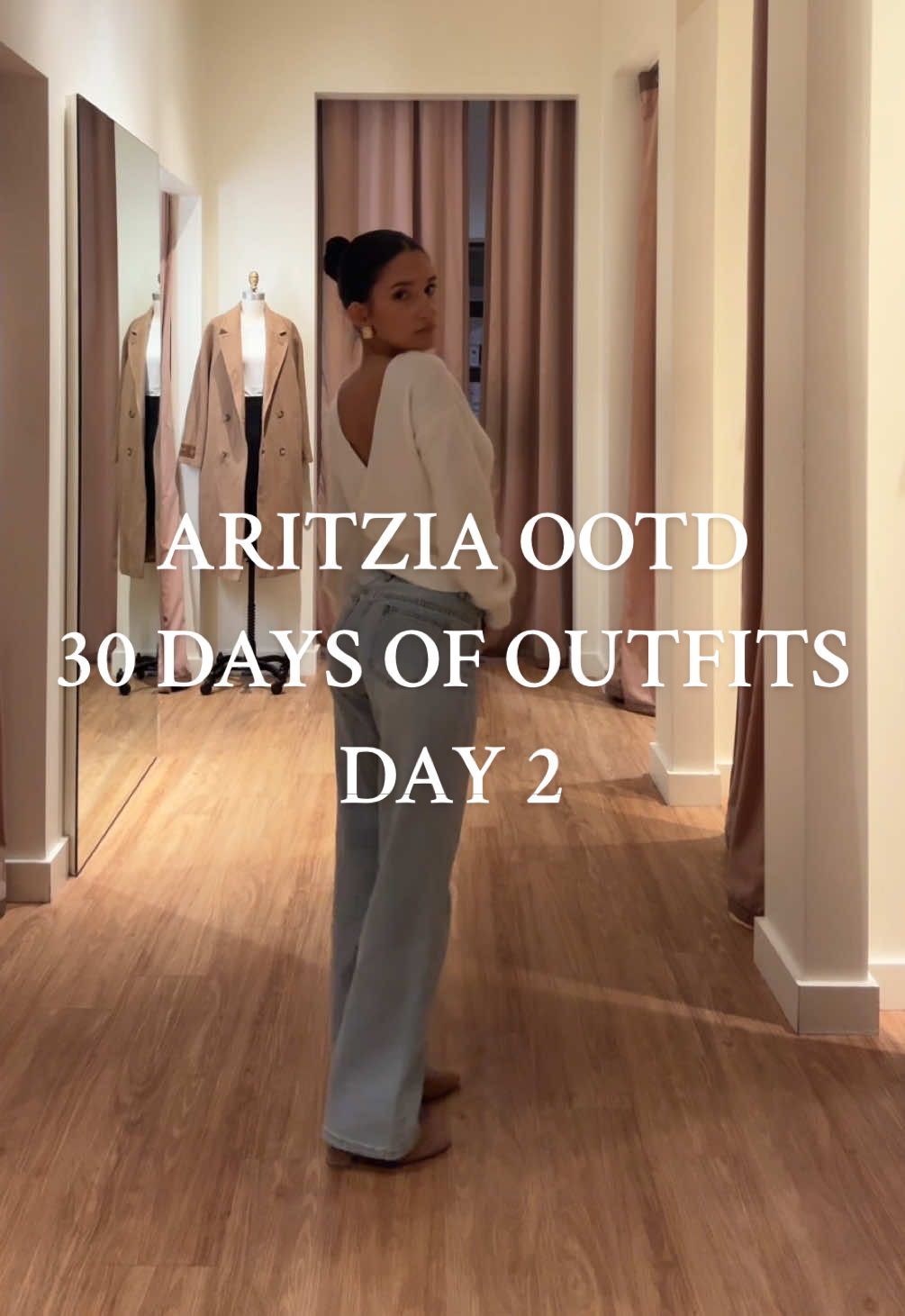 DAY 2: 30 DAYS OF OOTDS Dear sweater backwards shoes from @Sam Edelman  linked in LTK  #aritziastyleadvisor #aritzia #aritziaoutfits #aritziastyle #cleangirlaesthetic #30daysofoutfits #aritziahaul 