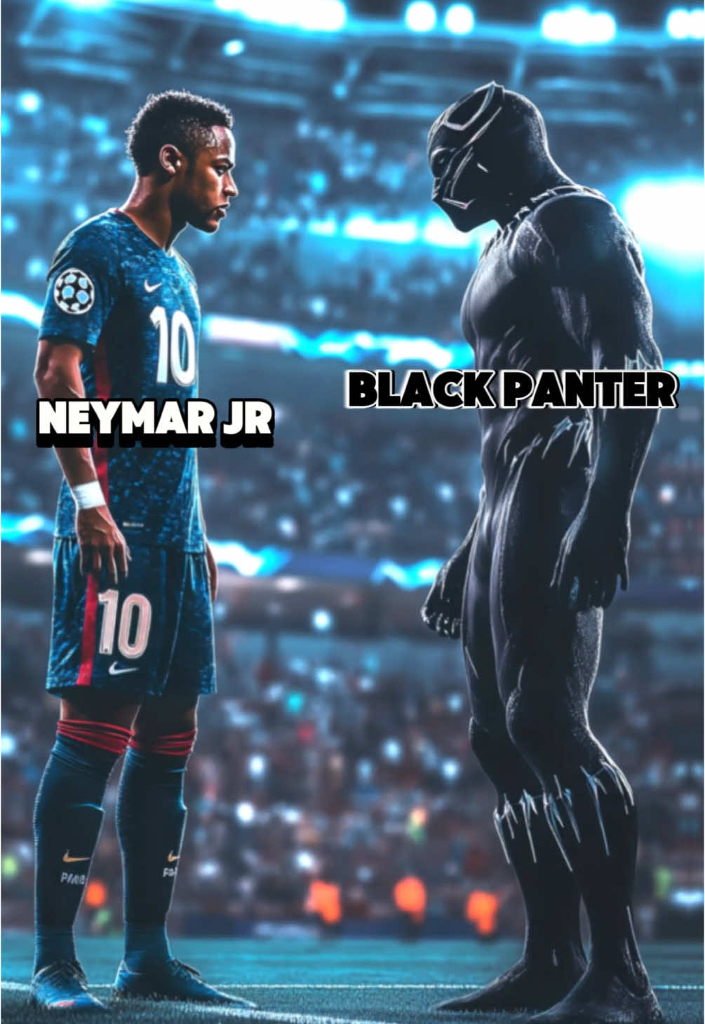 Neymar, Ronaldo fused with marvel #ia #fusion #hybrid #marvelstudios 