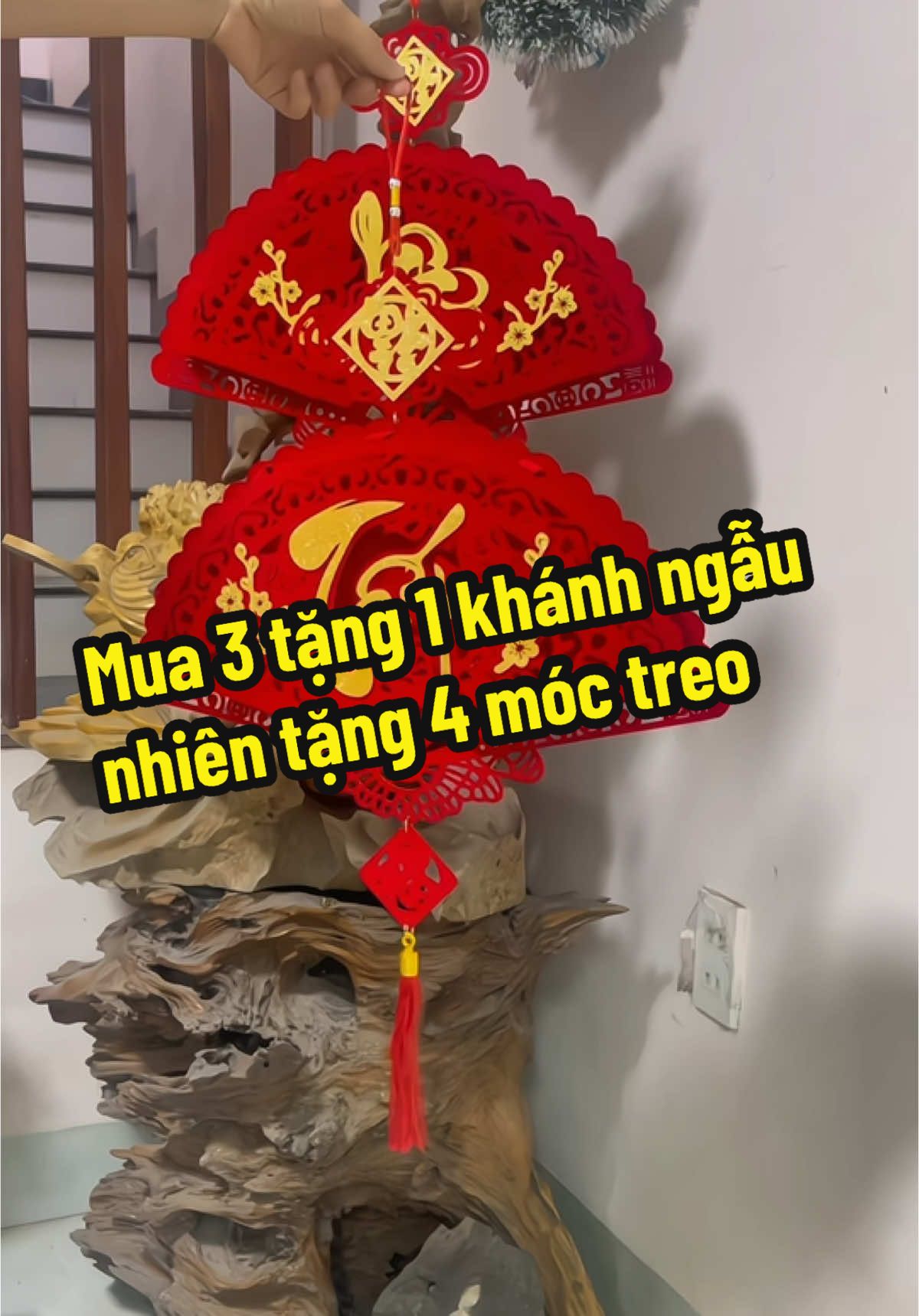 Săn dải khánh nhung quạt chữ Tết phúc lộc thọ mua 3 tặng 1 trang trí tết 2025#decortet2025#trangtritet#tetvietnam#xuhuong#choitet#shopmebacon1982