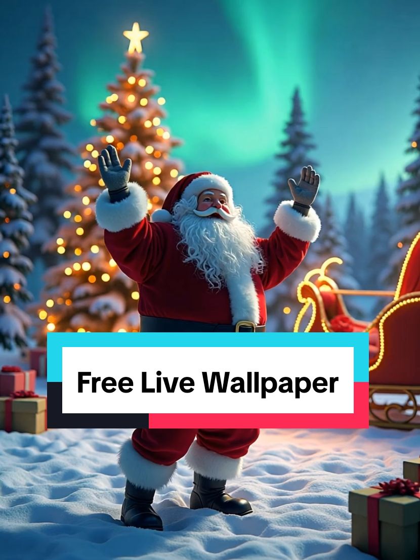 Live Free Christmas wallpaper for 2024! #santa #christmas #dance #livewallpaper #tiktok #foryoupage #freelivewallpaper #wallpaper 