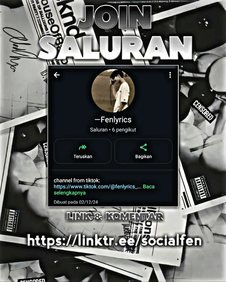 https://linktr.ee/socialfen , atau dikomentar. #saluran