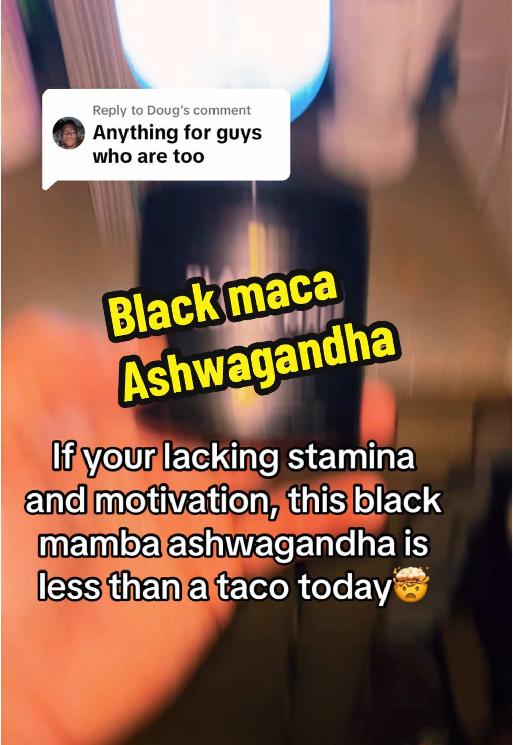 Replying to @Doug this combination is no joke🤯🌿#blackmaca #ashwagandha #resultsmayvary #supplement 