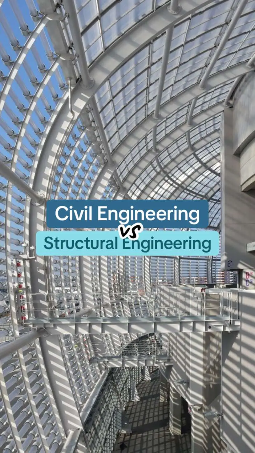 Often mixed up, learn the difference between the two engineering fields 🔧 #fyp #engineering #everythingengineering #civilengineering #structuralengineering 